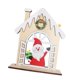 thumbnail image 3 of Decoración de mesa navideña con casa grabada, centro de mesa, letrero de mesa Papá Noel, 3 of 9