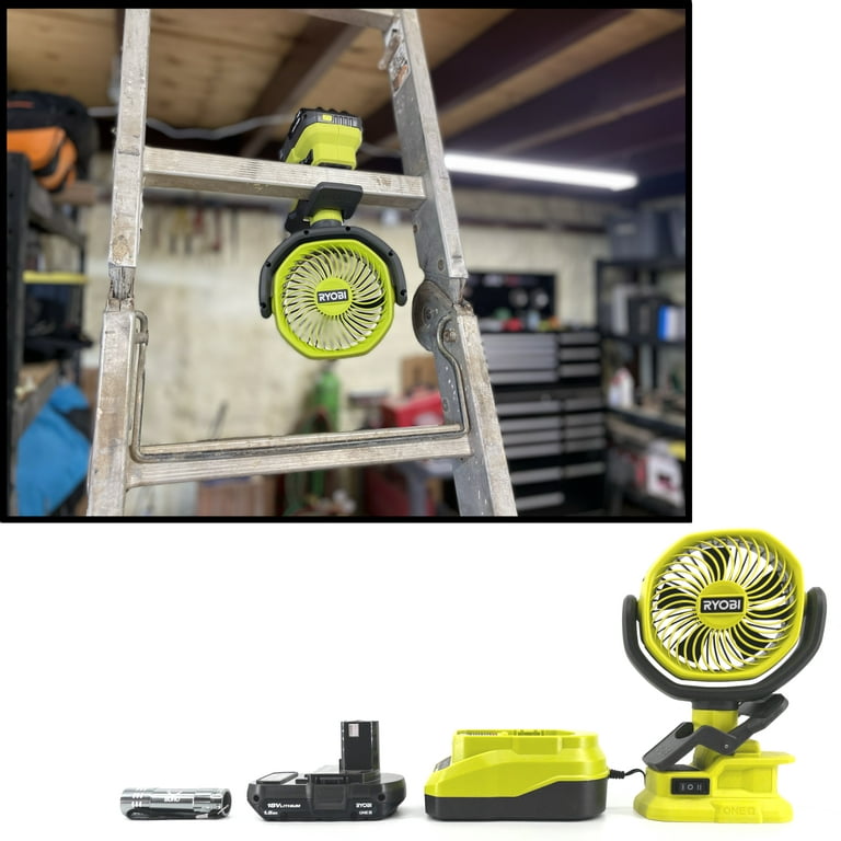Ryobi 18V One+ Cordless 4 in Clamp Fan (Tool Only)