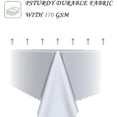 thumbnail image 3 of 60x84 Inch Light Grey Rectangle Tablecloths Morandi Series Heavy Duty Washable Fabric Table Cloth Waterproof Durable Solid Table Cover for Kitchen Dining Party Buffet Home Picnic Wedding, 3 of 7