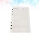 thumbnail image 5 of Papel de relleno de hojas sueltas A5 de 80 páginas, papel de repuesto para cuaderno de espiral de 6 agujeros para hombres y mujeres, 5 of 7