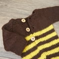 thumbnail image 4 of Newborn Photography Props Bee Photoshoot Outfits Girl Boy Picture Outfit Baby Photo Knitted Bee Bonnet Romper, 4 of 4