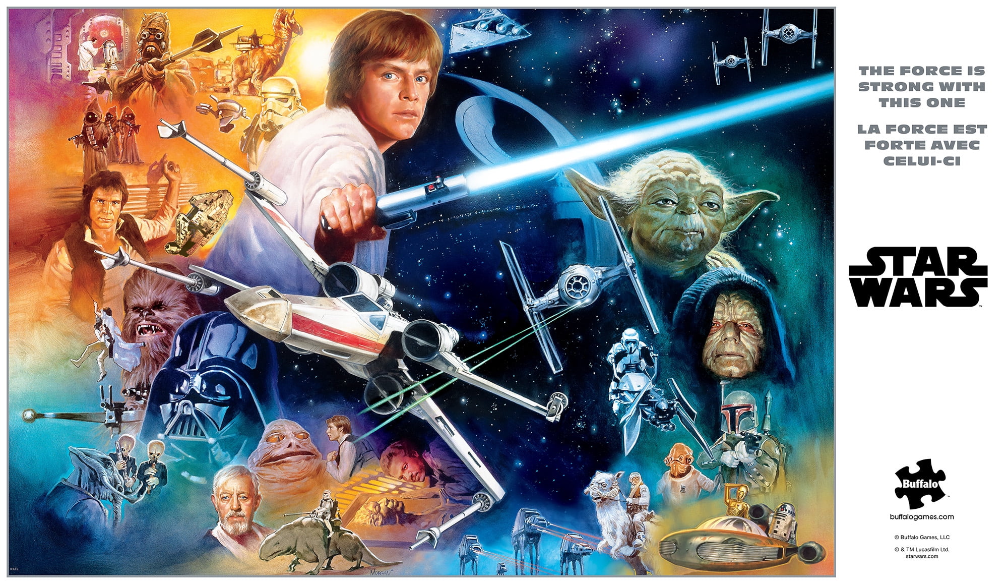 Buffalo Games 2000-Piece Silver Select The Force is Strong Interlocking Jigsaw Puzzle for Adults Ages 14+