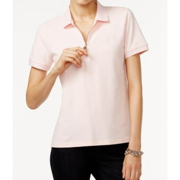 tommy hilfiger zip up polo