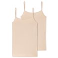 thumbnail image 1 of SCHIESSER Mujer Espagueti, 2-Pack - Jersey sencillo, Serie 95/5, liso Beige (Arena) M (Medium), 1 of 3