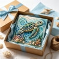 thumbnail image 4 of Underwater Sea Turtle Diamond Art Kit, with Frame Crystal Rhinestone Canvas for Home Wall Decor Relaxing DIY Craft Gift, Gifts for Family and Friends(Sea Turtles), 4 of 8