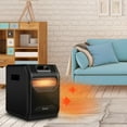 thumbnail image 2 of Costway Chauffage d'Appoint Électrique Portable 1500W Minuterie 12H Télécommande LED, 2 of 7