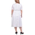 thumbnail image 3 of Short Sleeve Belted Swiss Dot Dress, 3 of 3