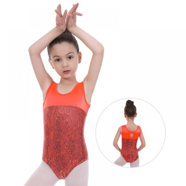 Little Girls OnePiece Gymnastics Leotards, Big Girls Sleeveless
