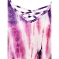 thumbnail image 4 of Talla grande tinte tinte hombro frío cables de celosía Rosegal Camisetas tallas grandes, 4 of 5