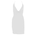 thumbnail image 1 of Vestido Corto de Manga Larga para las Mujeres Vestido de Cuello en V de Estilo Impreso, Poliéster Toda la Temporada, 1 of 6