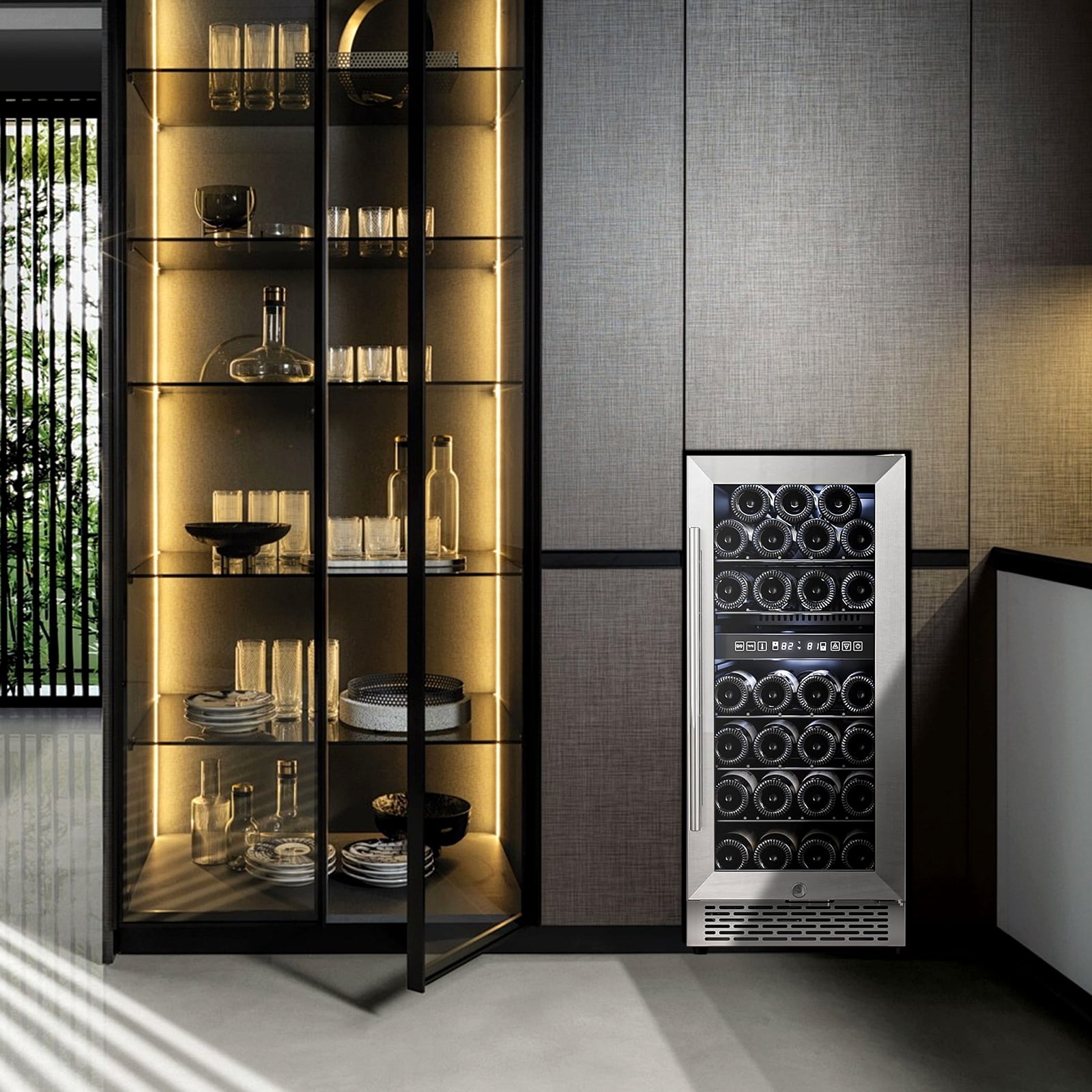 WAA 3.1 Cu.Ft. 1-Door Stainless Steel Glass Door Beverage Refrigerator
