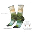 thumbnail image 4 of Sigee Lake Forest Dinosaur for Contrast Design Soft Moisture-Wicking Socks Crew Casual Athletic Stretchy Loose Middle Tube Socks, 4 of 6