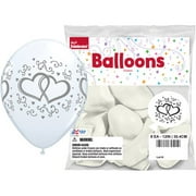 Way to Celebrate 12" Wedding Balloons, 8 Count