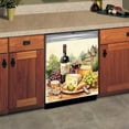 thumbnail image 3 of Wine Dishwasher Magnet Cover,Retro Style Magnetic Dishwasher Panel Decal, Art Grape Magnet Refrigerator Skin Sticker, Vinyl Decal, 3 of 7