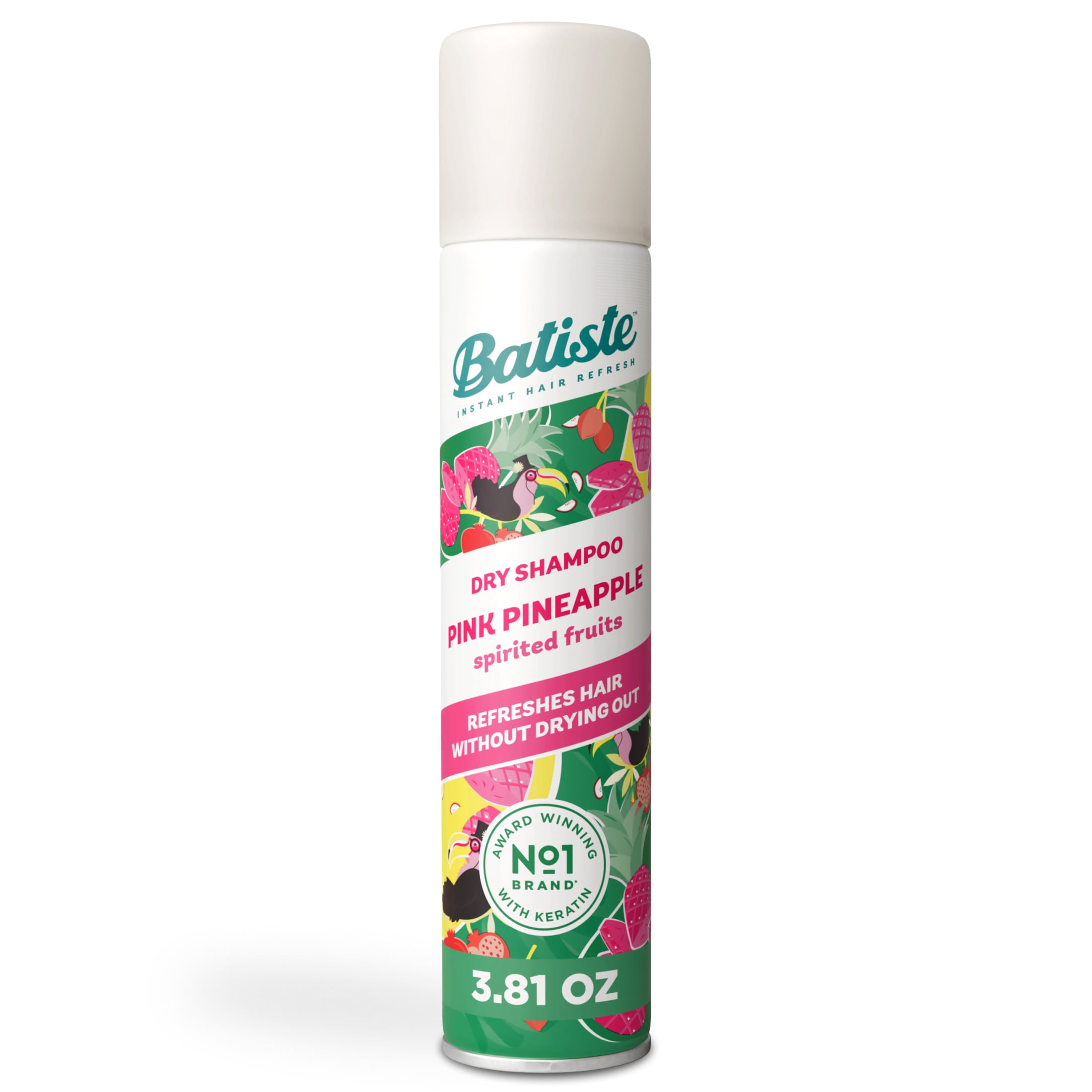 (3 pack) Batiste Pink Pineapple Dry Shampoo, Instantly Refresh Hair & Absorb Oil Between Washes, 3.81 oz