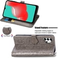 thumbnail image 2 of case for Samsung Galaxy A32 4G(Not 5G) Cartoon Girl Wallet Case, Cat Dog Style Flip Phone Cover with ID Card Holder & Kickstand PU Leather Magnetic Clasp Cases for Samsung Galaxy A32 4G MG Grey, 2 of 14