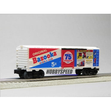 LIONEL BAZOOKA BUBBLE GUM 75th ANNIVERSARY MUSA BOXCAR O GAUGE