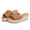 Brown, variant on Azrian Women Bowknot Beach Summer Slippers Platform Slope Heels Plus Size Shoes