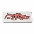 thumbnail image 1 of Octopus Computer Mouse Pad, Image of Octopus Underwater Wildlife Animal Illustration Print, Rectangle Non-Slip Rubber Mousepad Large, 31" x 12" Gaming Size, Red Pink, by Ambesonne, 1 of 2