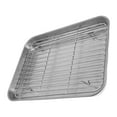 thumbnail image 2 of Shisuyan Rôtissoire Antiadhésive Rôtissoire avec Grille Poêle pour Four Acier Inoxydable Rôtissoire pour Dinde Plaque de Cuisson Plaque de Cuisson pour Cuisine, 2 of 8