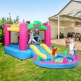 Zimtown Safe Inflatable Bounce House Castle Kids Water Spray Slide