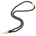 thumbnail image 4 of FONDOTIN Black Beaded Phone Neck Strap Comfortable Mobile Phone Chain Holder for Hands-Free Use, 4 of 7