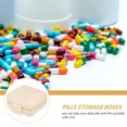 thumbnail image 3 of unbranded Estuche Portátil Beige Para Medicamentos Con Compartimentos Separados Para Viaje, 3 of 8