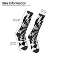 thumbnail image 5 of Balery 3D Vortex Illusion Printed Novelty Socks Men's Women's Crew Socks Sports Socks Knee High Socks Cotton Socks Quirky and Cool Socks, 5 of 9