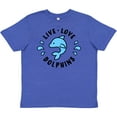 thumbnail image 3 of Inktastic Live Love Dolphins Youth T-Shirt, 3 of 5