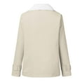 thumbnail image 5 of LYXSSBYX Winter Coats for Women 2023 Trendy Women's Fashion Long Sleeve Pocket Plush Button Coat, 5 of 5