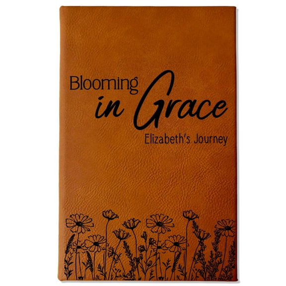 Personalized Christian Prayer Journal for Men & Women, Custom Engraved Name, Daily Devotional, Scripture Writing, Gratitude and Faith Gift