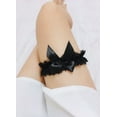 thumbnail image 2 of Lace Black Lace Garter Belt for Bride Wedding Garter Lace Bridal Garter Party Leg Thigh Garters for Women, 2 of 5