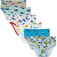 thumbnail image 2 of Baby Boys Rocket Underwear Kids Children Cotton Dinosaurs Panties Breathable Cars Comfort Briefs(Pack of 6) 4T, 2 of 6