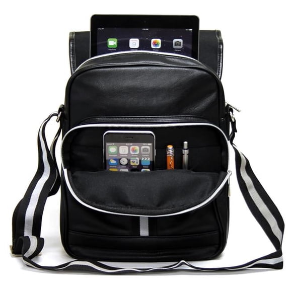 Preferred Nation  Cooper Tablet Messenger Bag, Black