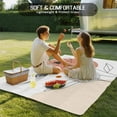 thumbnail image 5 of Fsddascl Boho Floral Outdoor Rug for Patio/Deck/Porch, Non-Slip Large Area Rug 5 x 8 Ft, Nordic Contemporary Minimalist Clean-lined Indoor Outdoor Rugs Washable Area Rugs, Camping Rug Carpet, 5 of 5