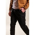 thumbnail image 2 of Brooklyn Cloth Men’s Side Pocket Zip Twill Jogger 2.0, Elastic Drawstring Waist, Black, Medium, 2 of 5