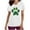 AB-White, variant on BiZtdJrK Womens 2025 Happy St. Patrick's Day Scrub Tops Short Sleeve Shamrock Graphic Tees Nurse Uniform T Shirt with Pocket Black L Ofertas en Walmart