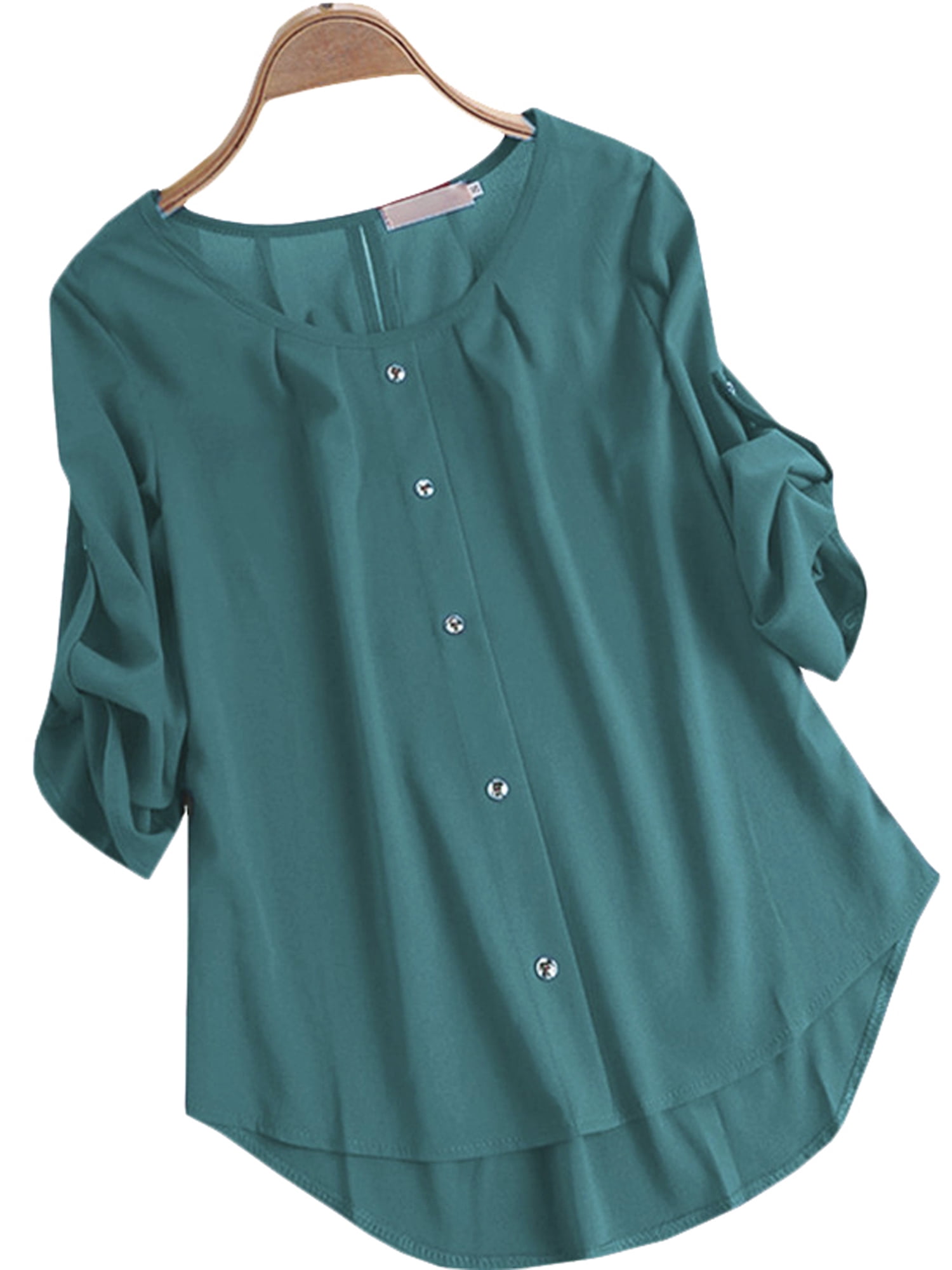 Women's Chiffon Long Sleeve Plus Size 