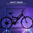 thumbnail image 3 of Bike Wheel Lights, Bike Tire Lights Christmas Decorations Colors 7 in 1,Safety at Night,Waterproof LED Bike Lights for Wheels, 3 of 7