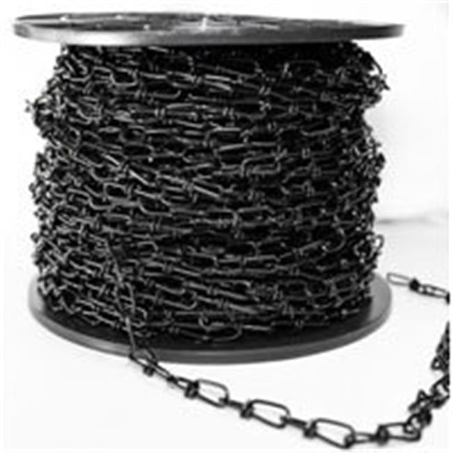 Baron Manufacturing 7187933 No.3 x 200 ft. Double Loop Chain, Carbon