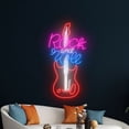 thumbnail image 5 of Handmadetneonsign Rock n Roll Guitar Neon Sign, Live Music Wall Art Decor, Guitar Store Wall Decor, 5 of 5