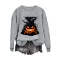 thumbnail image 4 of Sweatshirts for Women Halloween Printed Long Sleeve Hooded Hoodie, 4 of 6