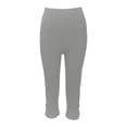 thumbnail image 6 of CHENHANN Women Capri Leggings 2026 Casual Button Design Knee Length Crop Trousers Summer Women Capri Pants Women'S Casual Pants & Capris Grey Capri Pants For Women, 6 of 7