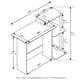 thumbnail image 2 of Escritorio para ordenador Furinno Efficient Home con estantes cuadrados, 2 of 7