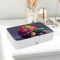 thumbnail image 6 of Turtle Elegant PU Leather Portable Organizer Box with Removable Compartment - Earring Holder, Decorative Box, Jewelry Box, 6 of 6