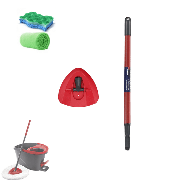 1 Piece Spin Mop Replacement Handle+1 Mop Replacement Base for OCedar