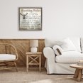 thumbnail image 2 of Stupell Industries Hunting Rules Rustic List Gray Framed Floater Canvas Wall Art design by Kim Allen, 18 x 18, 2 of 9