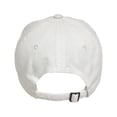 thumbnail image 2 of Big Accessories BX001 6-Panel Brushed Twill Unstructured Cap - White, 2 of 2