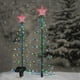 thumbnail image 3 of Árbol de Navidad solar para decoración navideña al aire libre, luces LED navideñas con 8 modos de estrella, impermeables, para patio, jardín, césped, decoración navideña (verde), 3 of 9