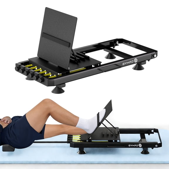 2026 New in-Bed Leg Press Machine for Rehab, Adjustable Low-Impact Leg Strength Trainer, Leg Exercise Equipment with Lumbar Pillow and 4 Bottom Suction Cups, 6 Resistance Levels up to 100 lb